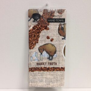 Coffee Kiwis Hand Towel