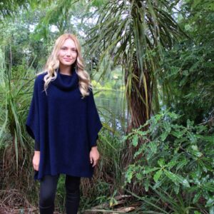 Lush Cowl Neck Poncho