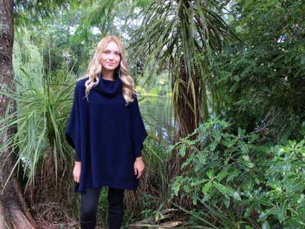 Lush Cowl Neck Poncho