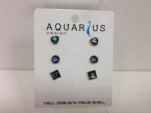 paua stud earrings