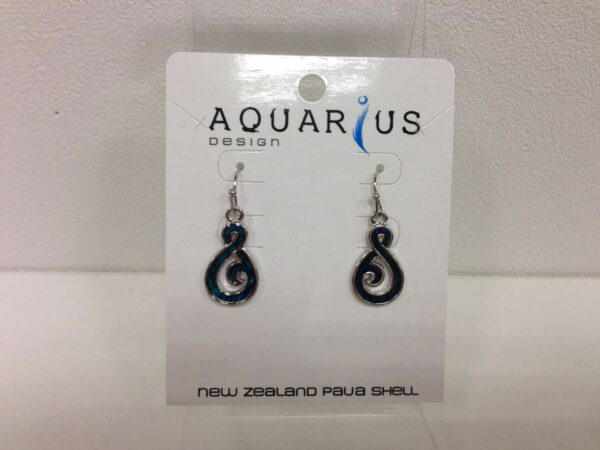 Paua Twist earrings