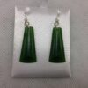 New Zealand Greenstone (Pounamu) Polished Drop Earrings