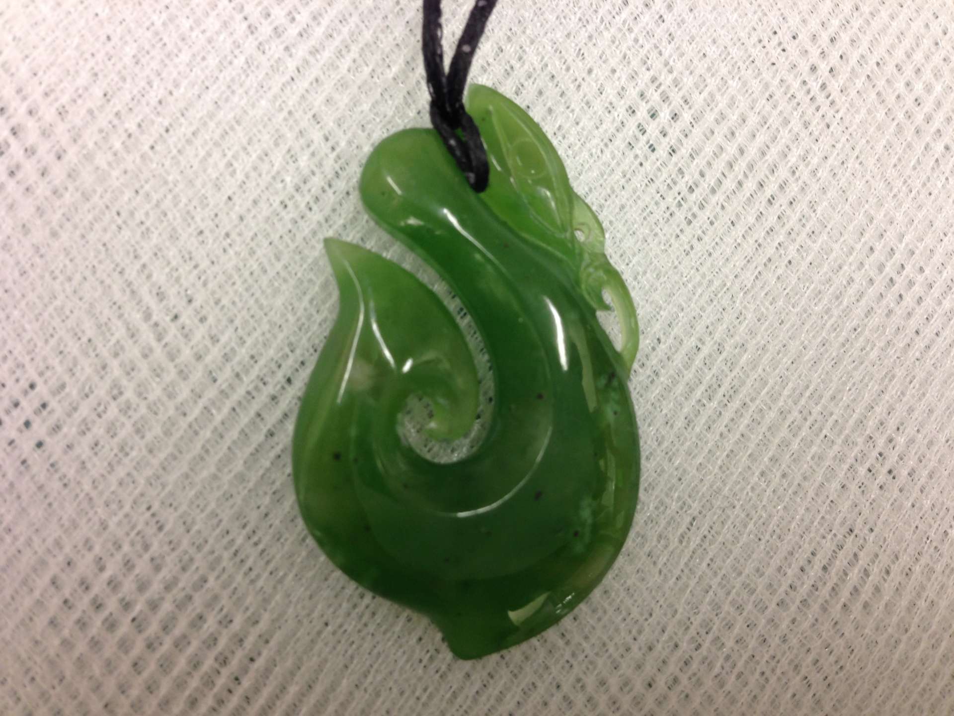 Koru Greenstone Pendant W24 - | Ariki New Zealand Jewellery