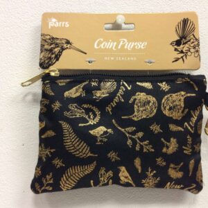 Black & Gold Coin Purse