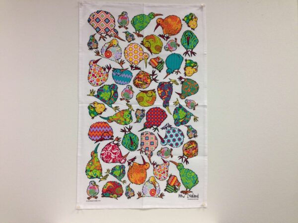 Kaleidoscope Kiwi Tea Towel