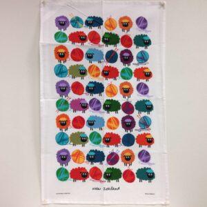 Woolly Brights Tea Towel