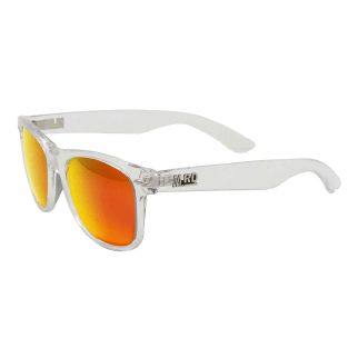 Moana Road Clear Plastic Sunglasses with Orange Lenses