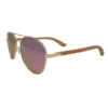 Moana Road Aviator Sunglasses with Pink Lenses