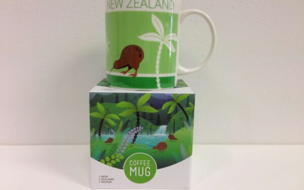 NZ Scene Kiwi coffee mug