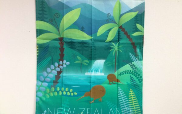 NZ Scene Kiwi Tea Towel