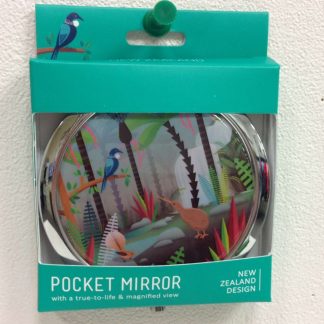 NZ Scene Birds & Bush Pocket Mirror