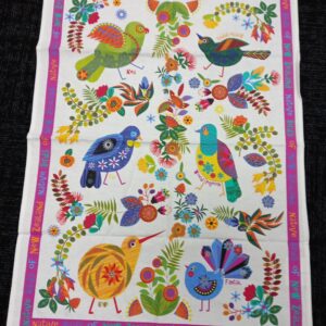 Retro Birds Tea Towel