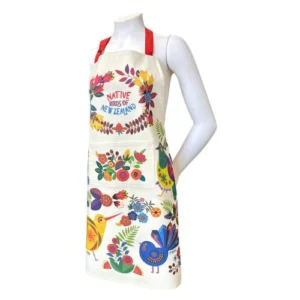 retro birds apron