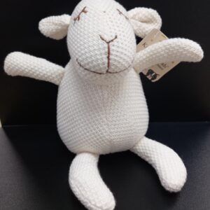 Knitted Sheep Toy with Rattle