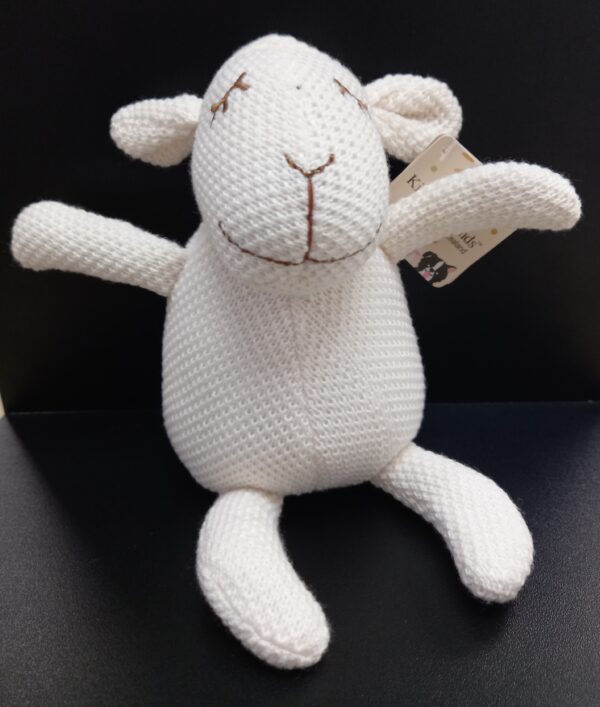 Knitted Sheep Toy with Rattle