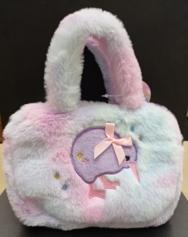 Fluffy Rainbow Kiwi Handbag