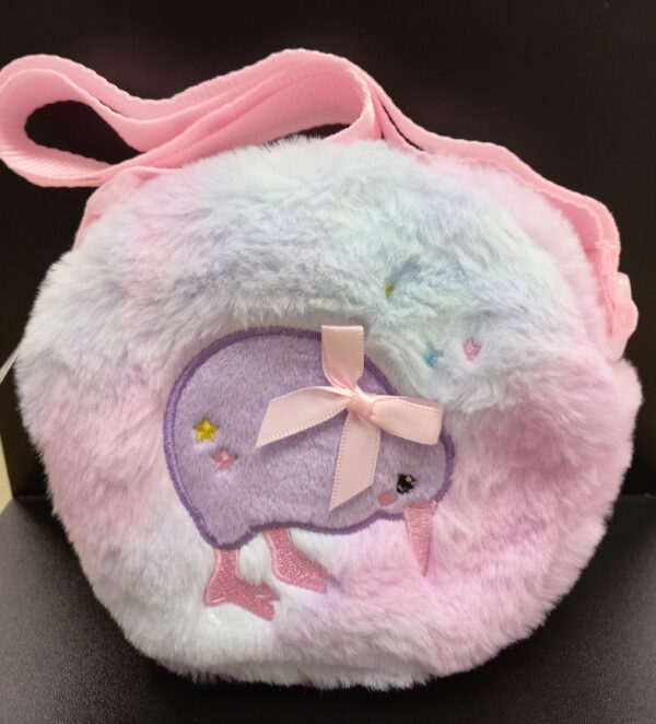 Fluffy Rainbow Kiwi Bag