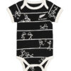 All Blacks Stick Figure Baby Bodysuit