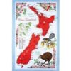 New Zealand Map Tea Towel