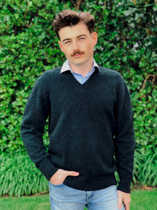 Mens V Neck Jumper