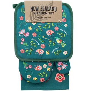 Kitchen Set - New Zealand Birds