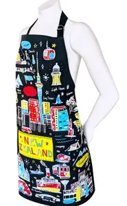 Black Sketch Apron Apron - NZ Black Sketch