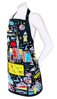 Black Sketch Apron Apron - NZ Black Sketch